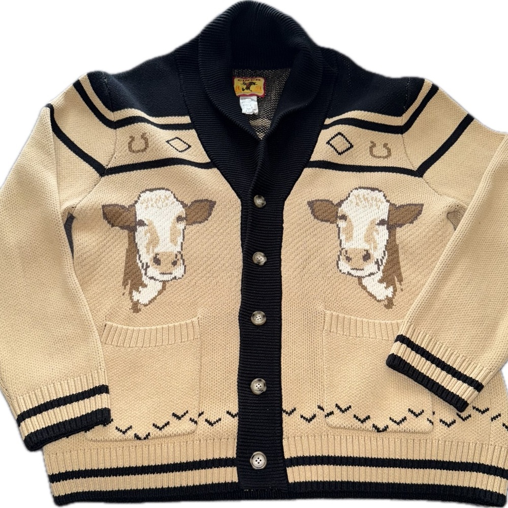 Cinch Cow Cardigan XL
